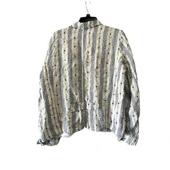 CP SHADES DREE Linen Jacquard Jacket size Large - Picture 5 of 10